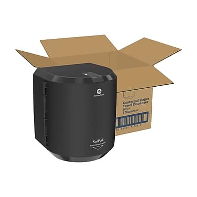 SofPull - Centerpull Paper Towel Dispenser - Black