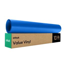 Cricut - Permanent Matte Value Vinyl - 12 in x 10 ft - Blue