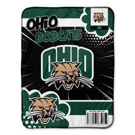 Chad & Jake - Ohio Bobcats 30" x 40" Comic Theme Baby Blanket - Multicolor