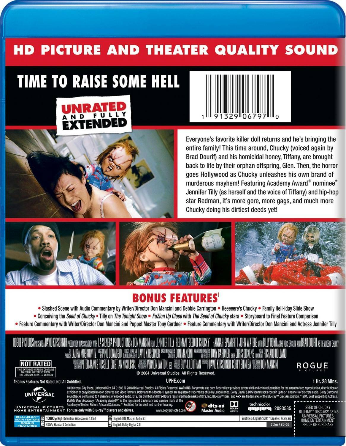 Back. Seed of Chucky (Blu-ray Unrated) [Blu-ray].