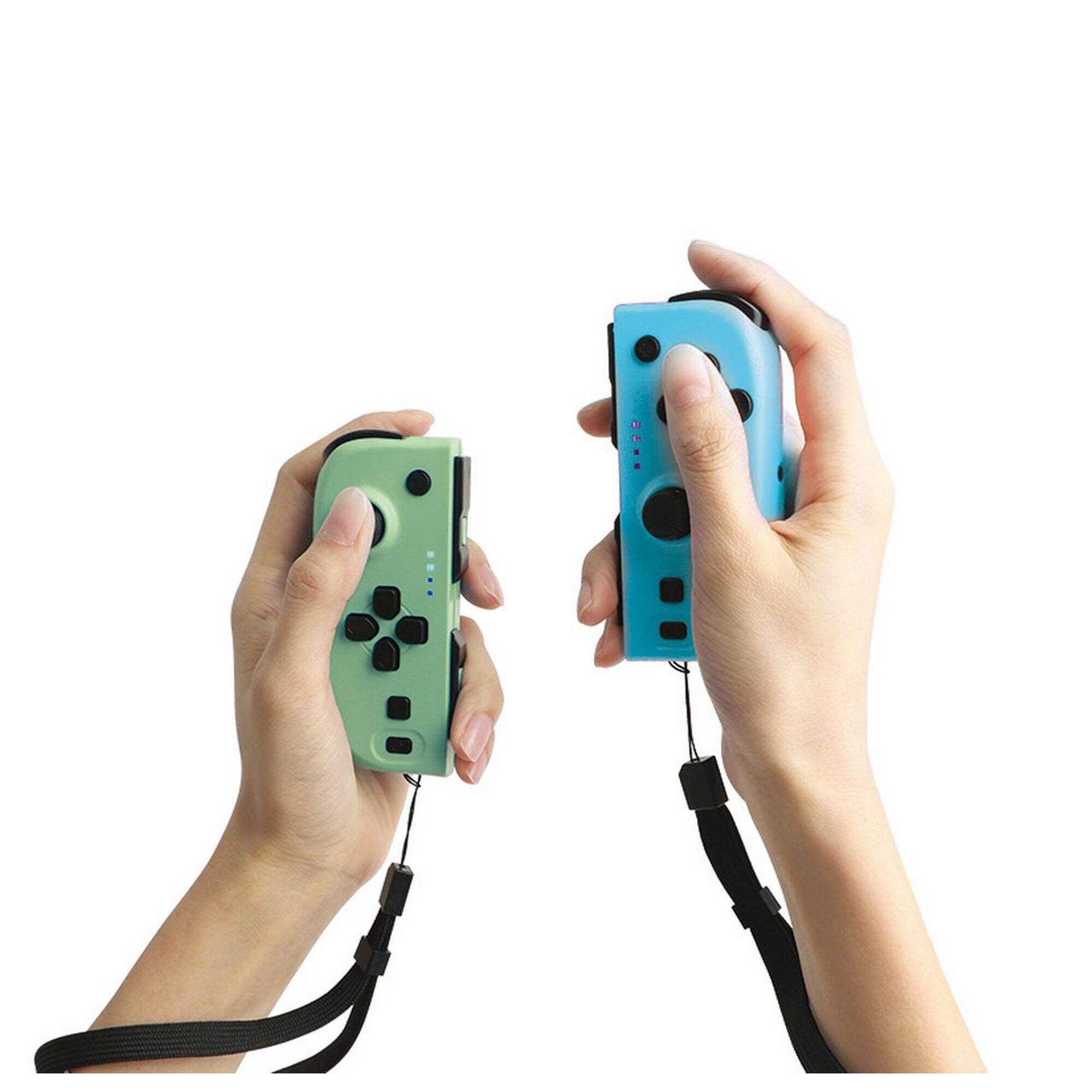 Left. Dobe - TNS-0163 GREEN&BLUE N-Switch JOY-PAD, Support Bluetooth and Switch Host Platform Wireless Connection, Bluetooth 5.0 - GREEN&BLUE.