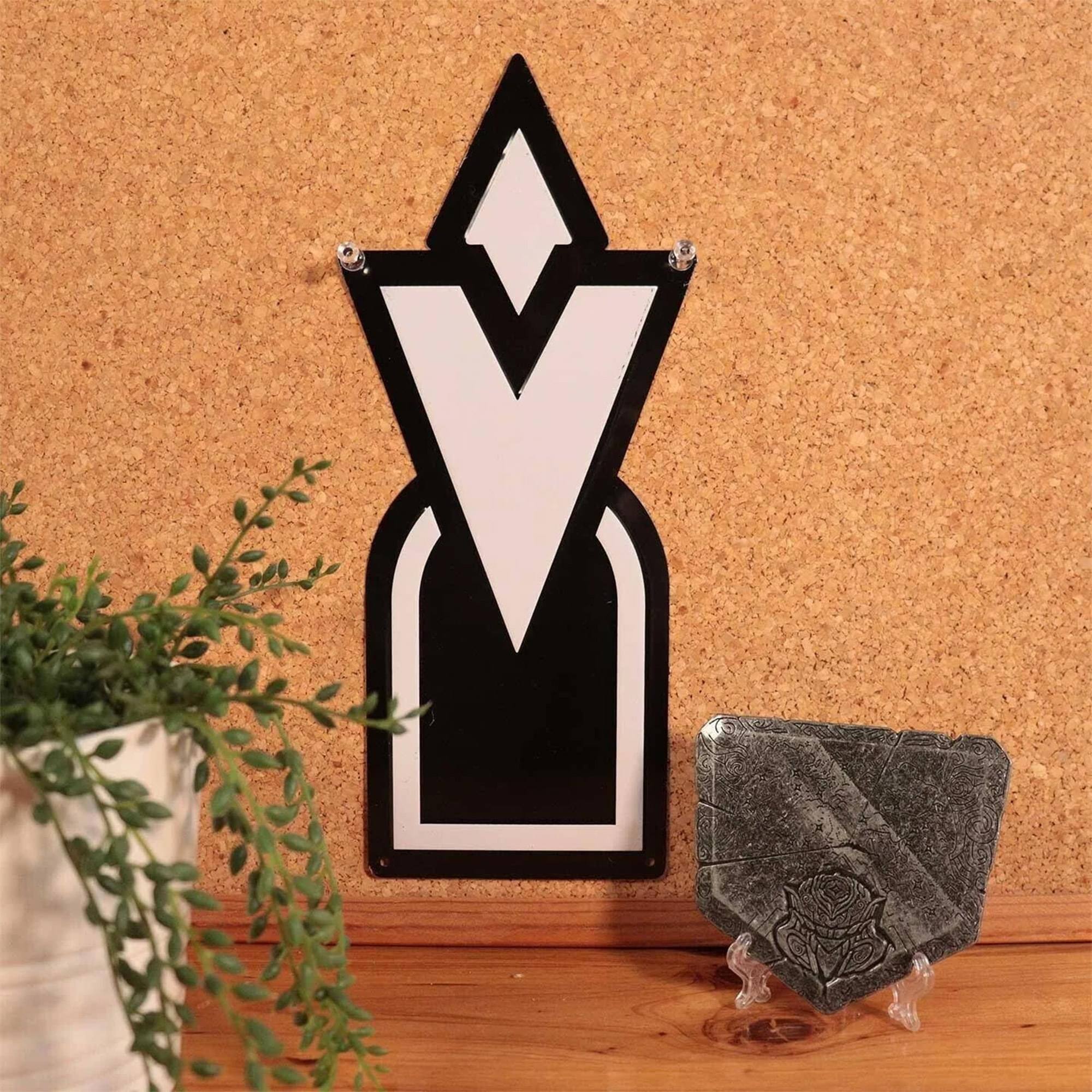 Alt View 10. Fanattik - The Elder Scrolls V: Skyrim Quest Marker Tin Sign - White.