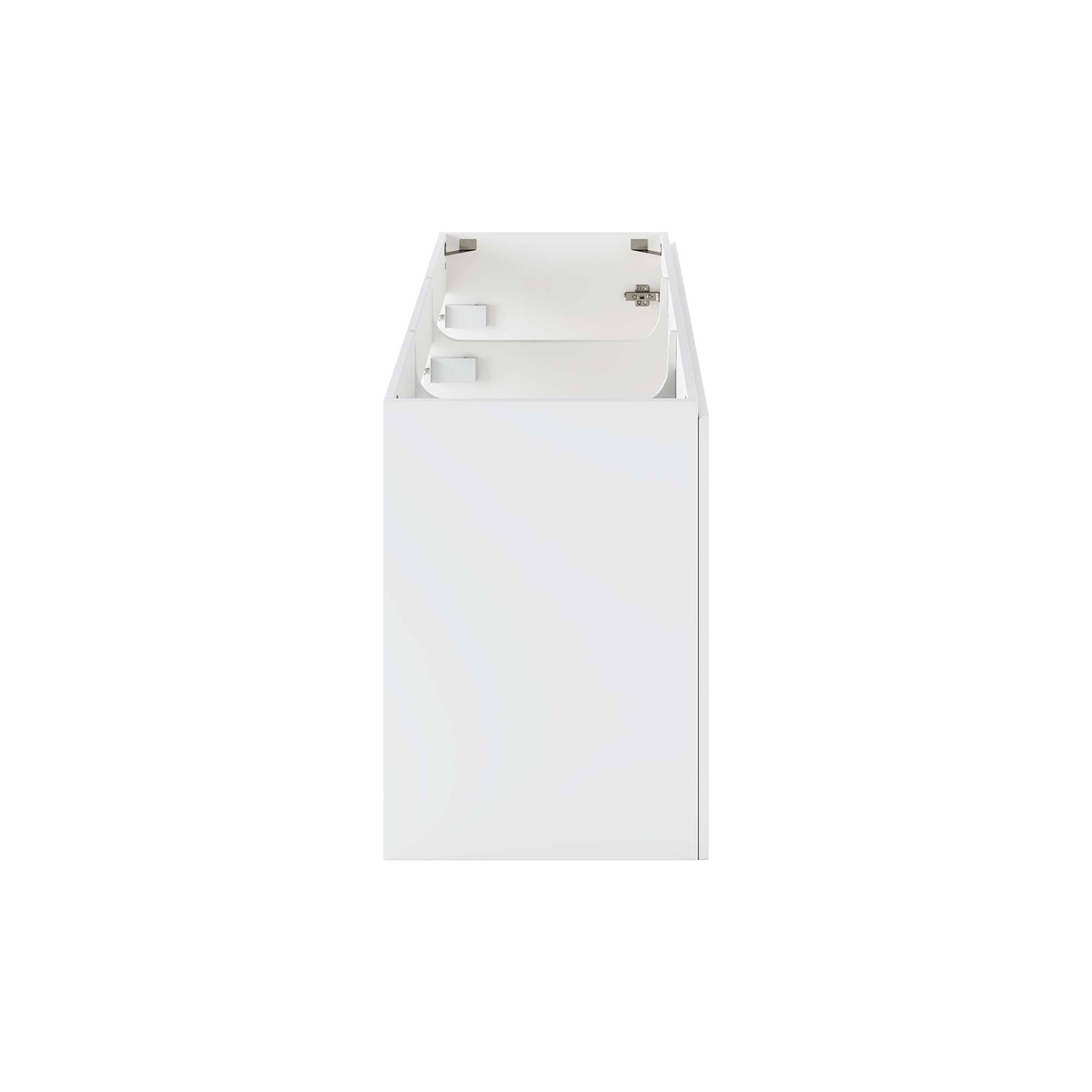 Alt View 2. Modway - Bryn Wall-Mount Bathroom Cabinet Basin Not Included - White.
