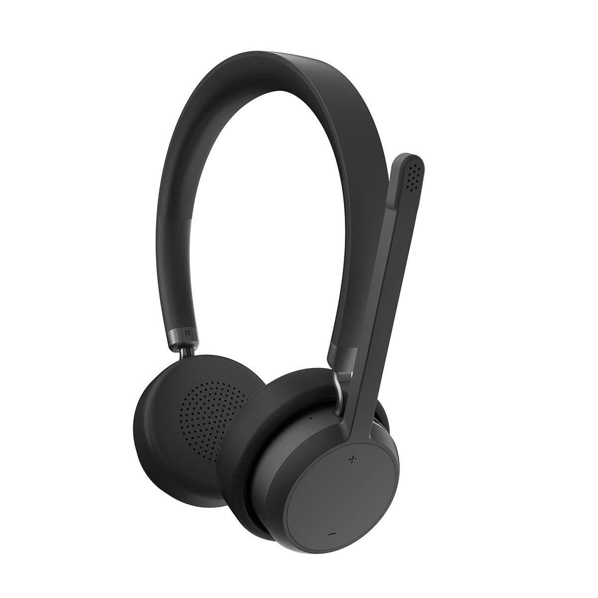 Alt View 3. Lenovo - Lenovo Wireless Closed-Back On-Ear Stereo Headset - Black.