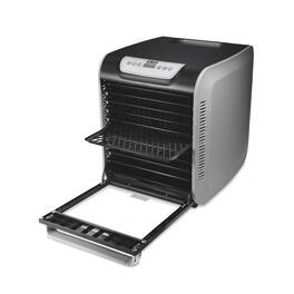 Weston - 10 Tray Digital Food Dehydrator with Oven-Style Door - Black