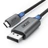 Acer - USB C to DisplayPort Cable 6.6 FT (4K@60HZ 2K@165Hz), Type-C to DisplayPort Cord - Gray