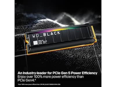 SanDisk WD_BLACK SN8100 NVMe SSD 1TB, M.2 2280 PCIe 5.0 x4 with SanDisk WD_BLACK SN8100 NVMe SSD 1TB, M.2 2280 PCIe 5.0 x4 with