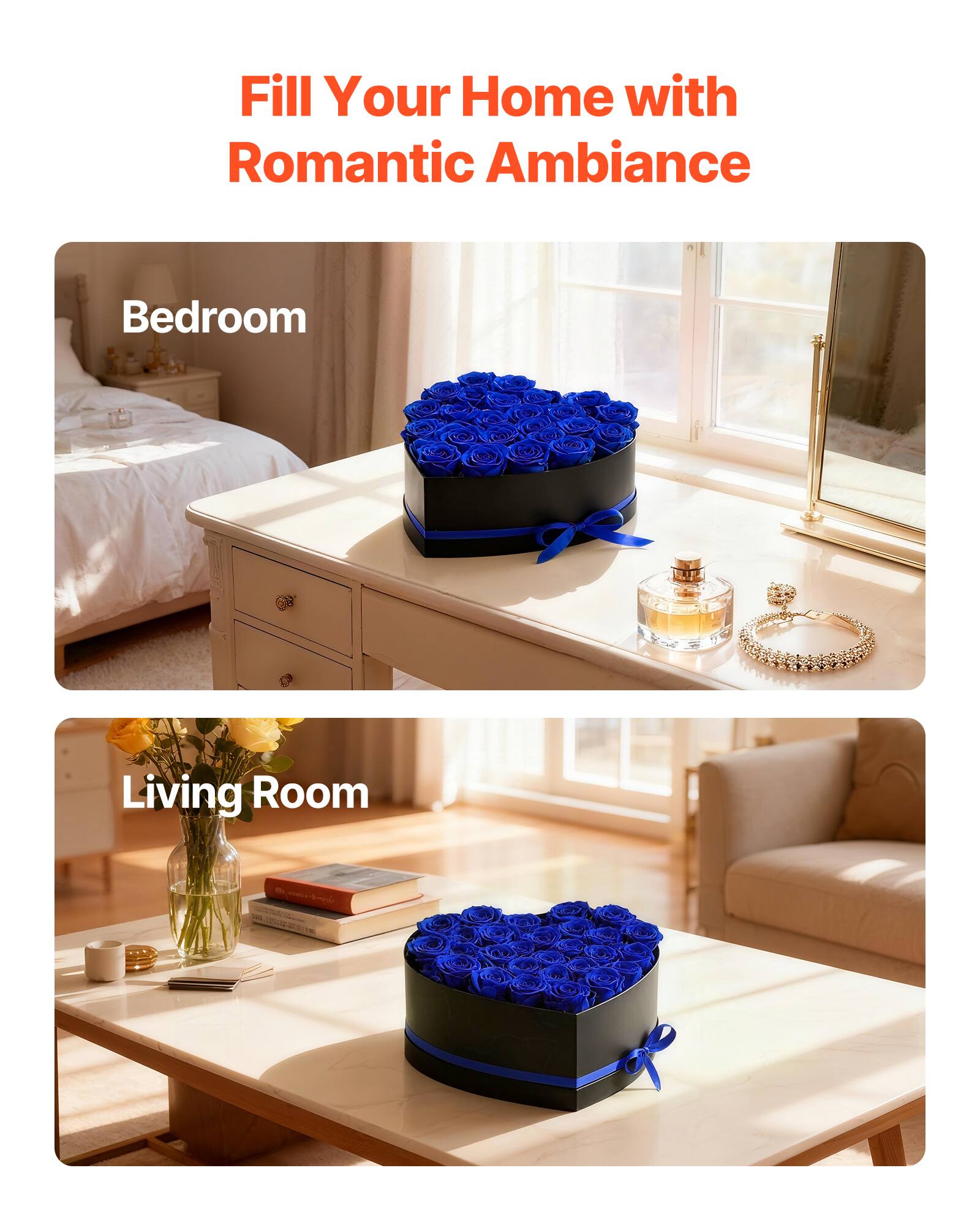 Fill Your Home with Romantic Ambiance

Bedroom

Living Room