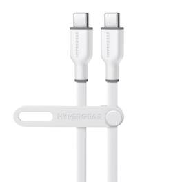 HyperGear - Flexi Pro USB-C to USB-C Soft-Touch Silicone Fast Charge and Sync Cable 10 Ft