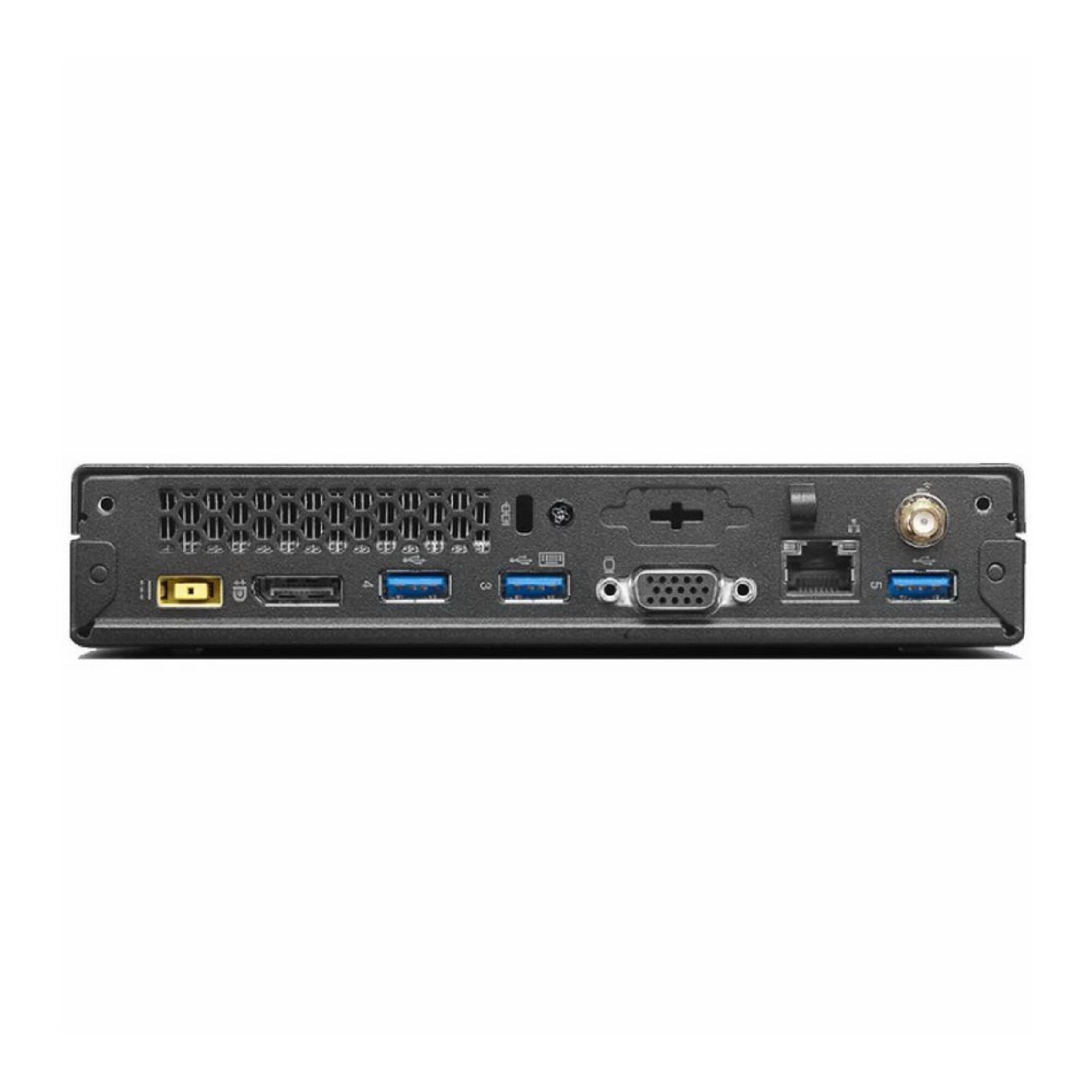 Left. Lenovo - Lenovo Thinkcentre M93P Mini PC Intel Core i5-4570T 2.90 GHz 8GB Ram 240GB SSD Linux - Black.