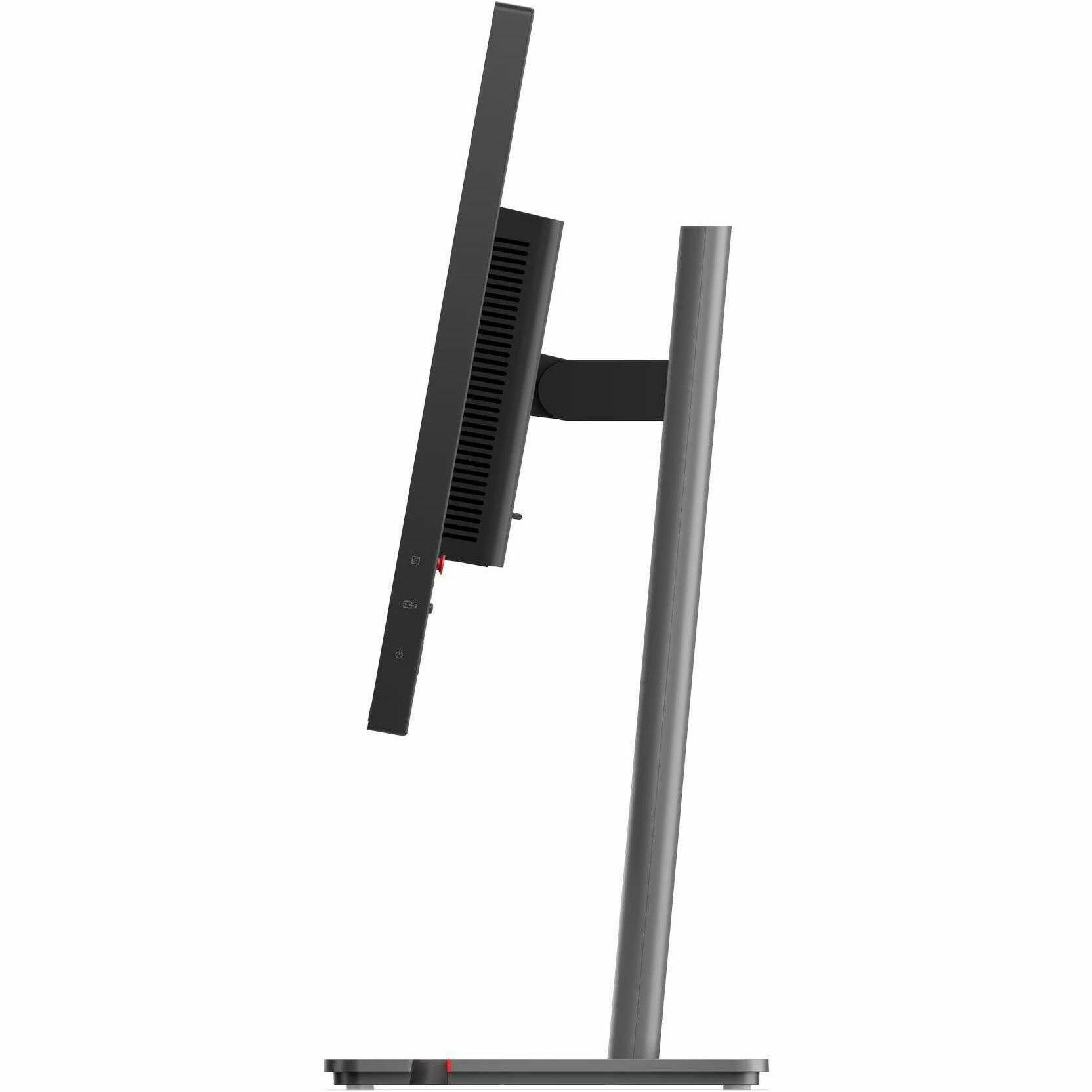 Alt View 4. Lenovo - Lenovo ThinkVision P24Q-40 24" Class WQHD LED Monitor - 16:9 - Raven Black - 23.8" Viewable - In-plane Switching (IPS) - Black.
