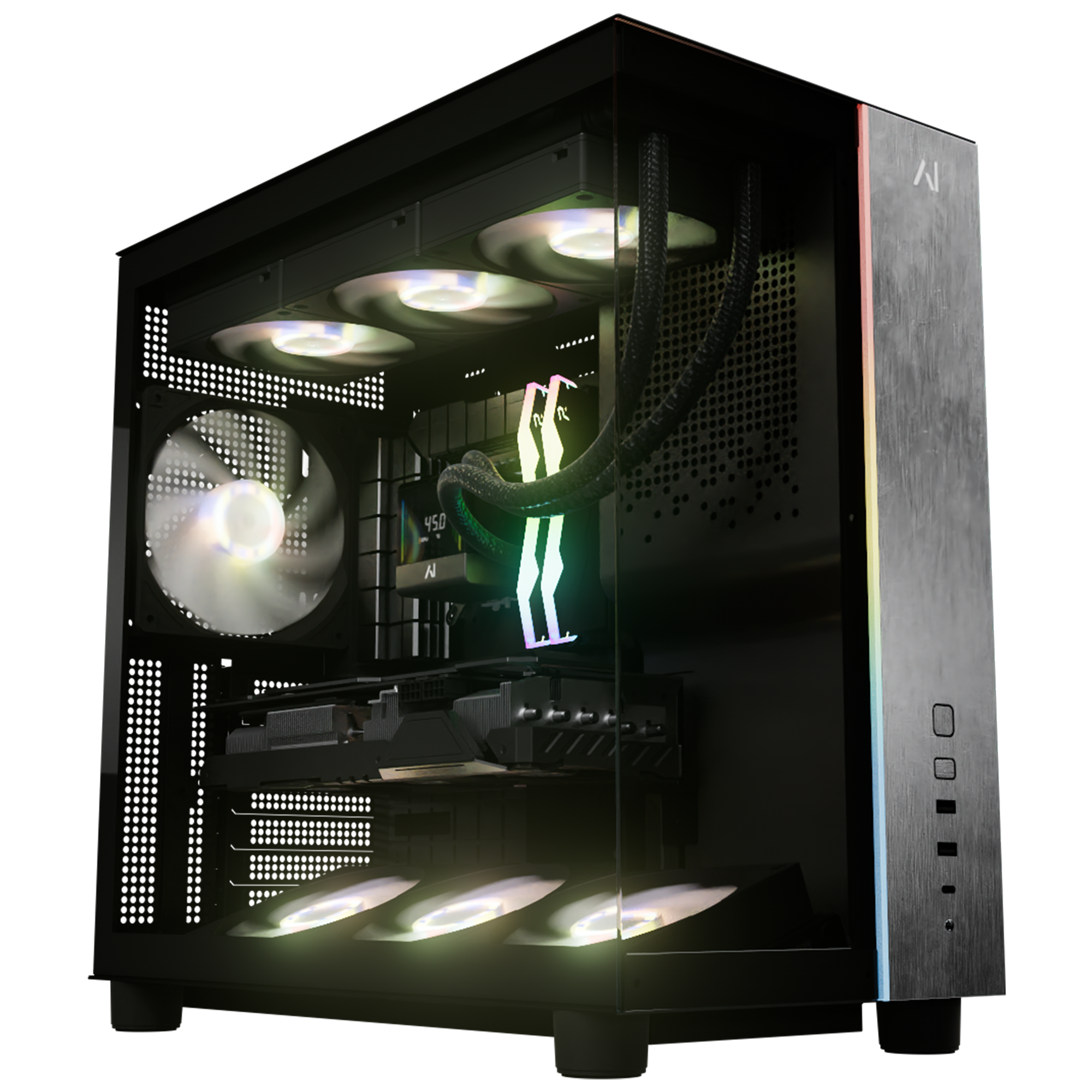 Andromeda Insights - AI 50 Elite Pro V3 Gaming PC RTX 5070 Ti 16GB |Intel Core Ultra 7 265KF (5.5 GHz Boost) | 32GB DDR5 6000 | 2TB Gen4 SSD - Black