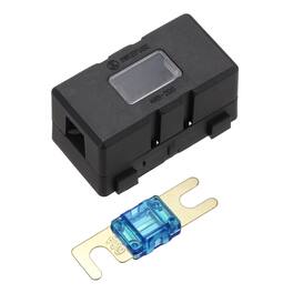 Unique Bargains - 200A 125V ANL Fuse Holder Kit, 60A Fuse Inline Block Box for Automotive Marine Audio Video System - Blue