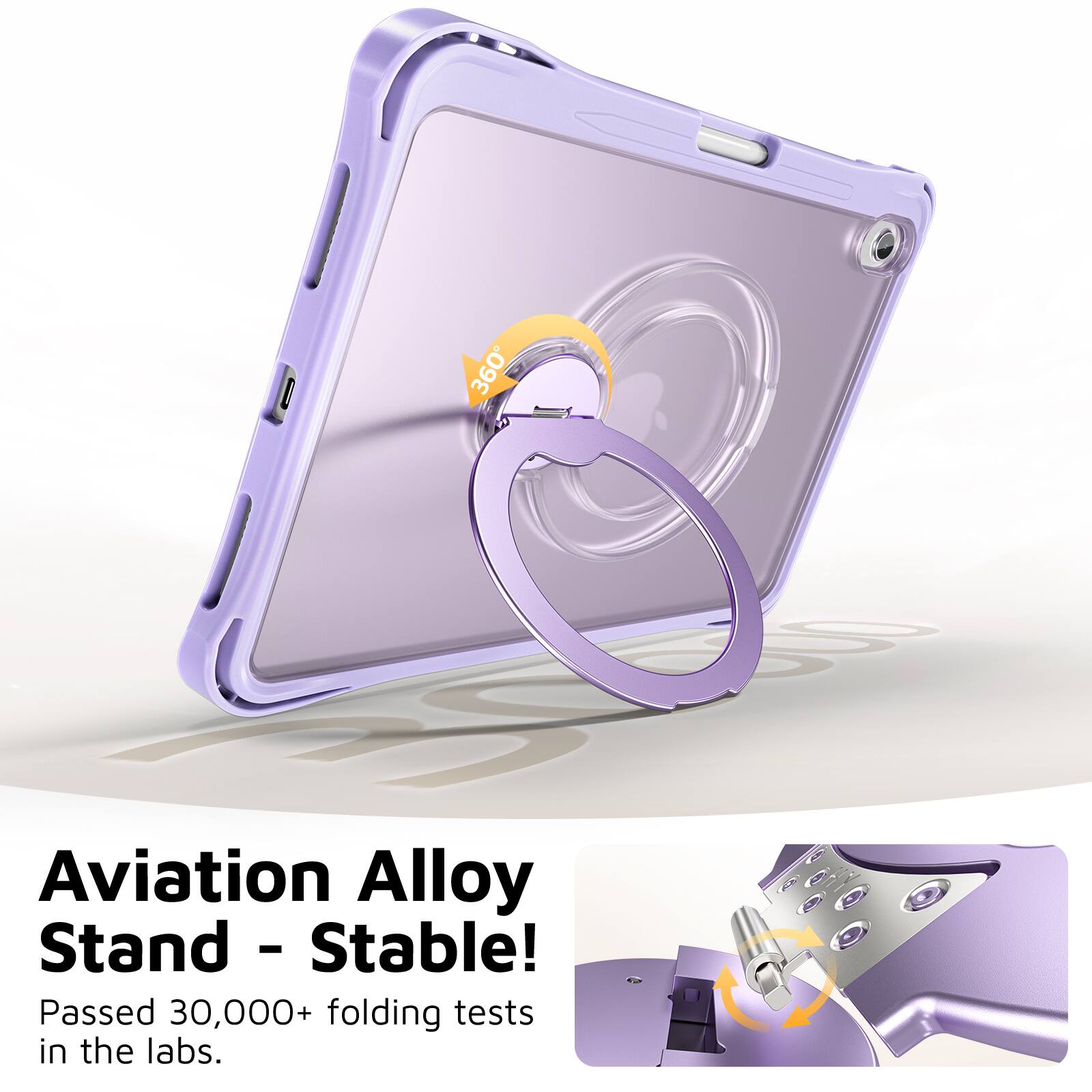 360° Aviation Alloy Stand - Stable! - Passed 30,000+ folding tests in the labs.
