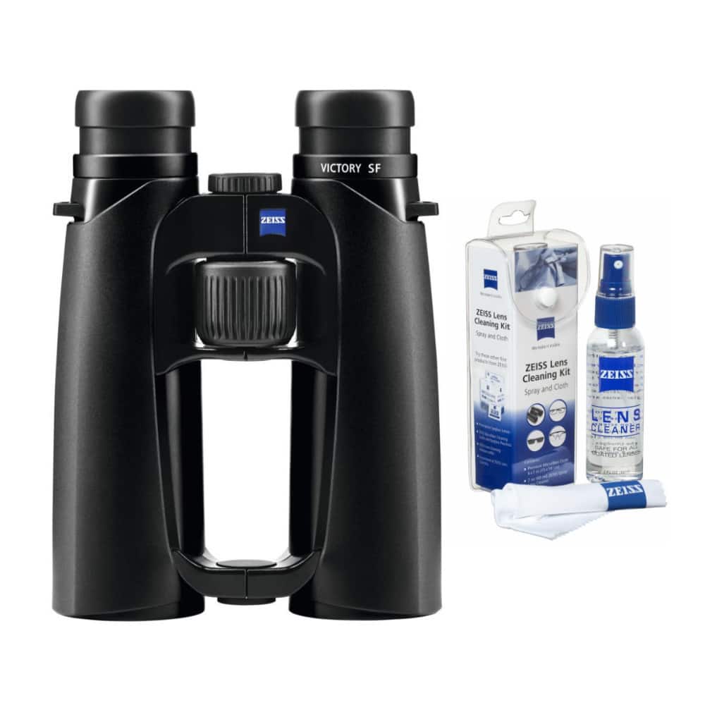 10x42 Victory SF Binoculars (Black) and Zeiss Cleaning Kit