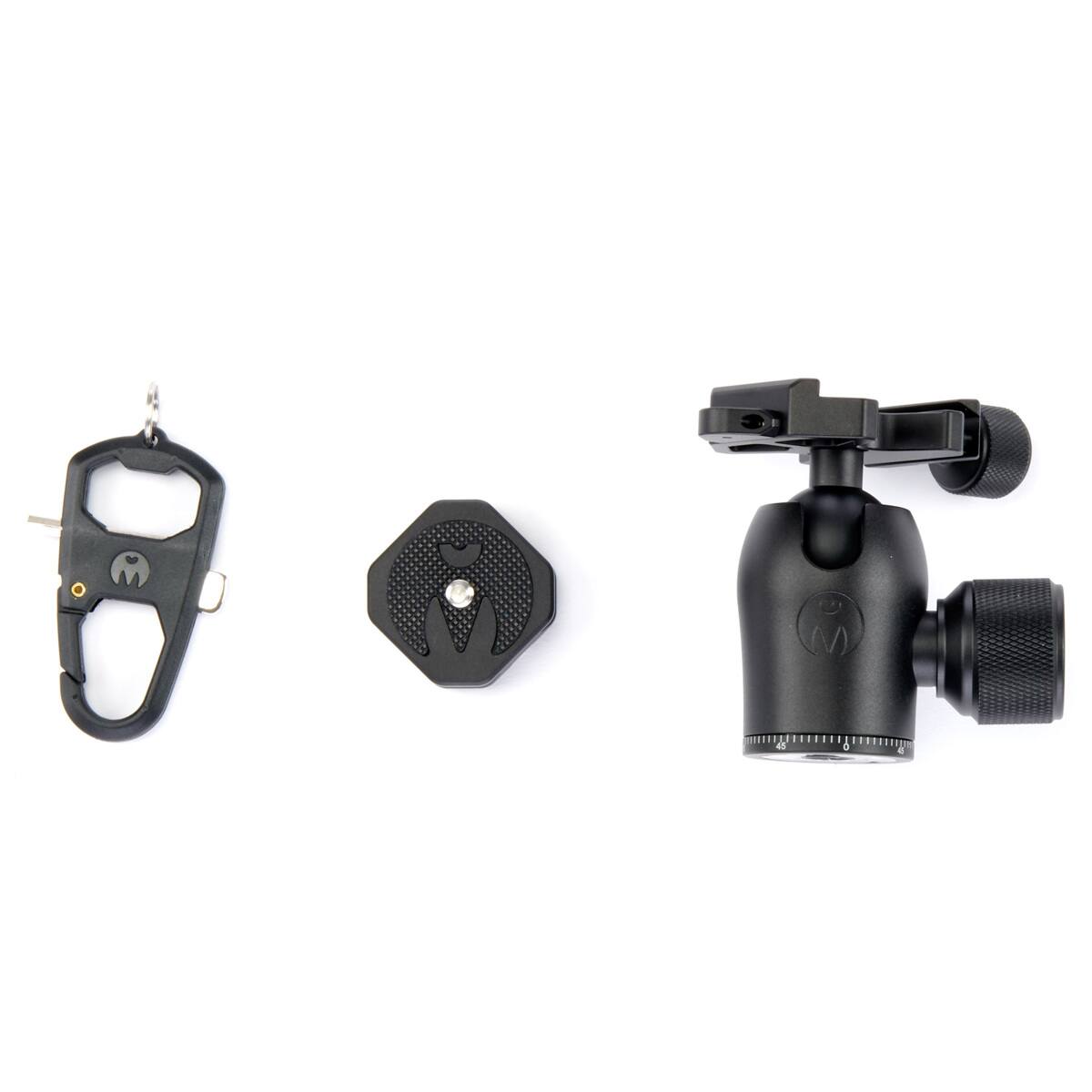 Alt View 3. 3 Legged Thing - 3 Legged Thing AirHed Pro Ball Head with Detachable Twist Clamp, Darkness.