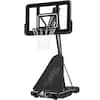 Front. Best Choice Products - Best Choice Products Adjustable 4.4-10ft Basketball Hoop, Portable Goal w/Shatterproof Backboard, Ball Return - Black - Black.