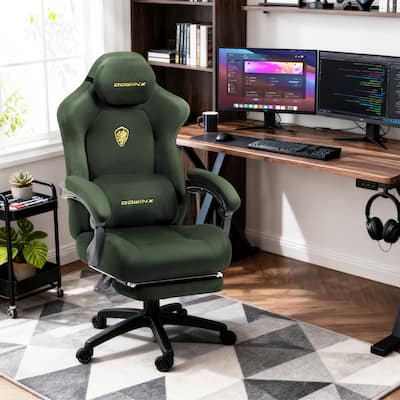 Dowinx Gaming Chair Big and Tall, Suede Fabric Game Chair with Dowinx Gaming Chair Big and Tall, Suede Fabric Game Chair with