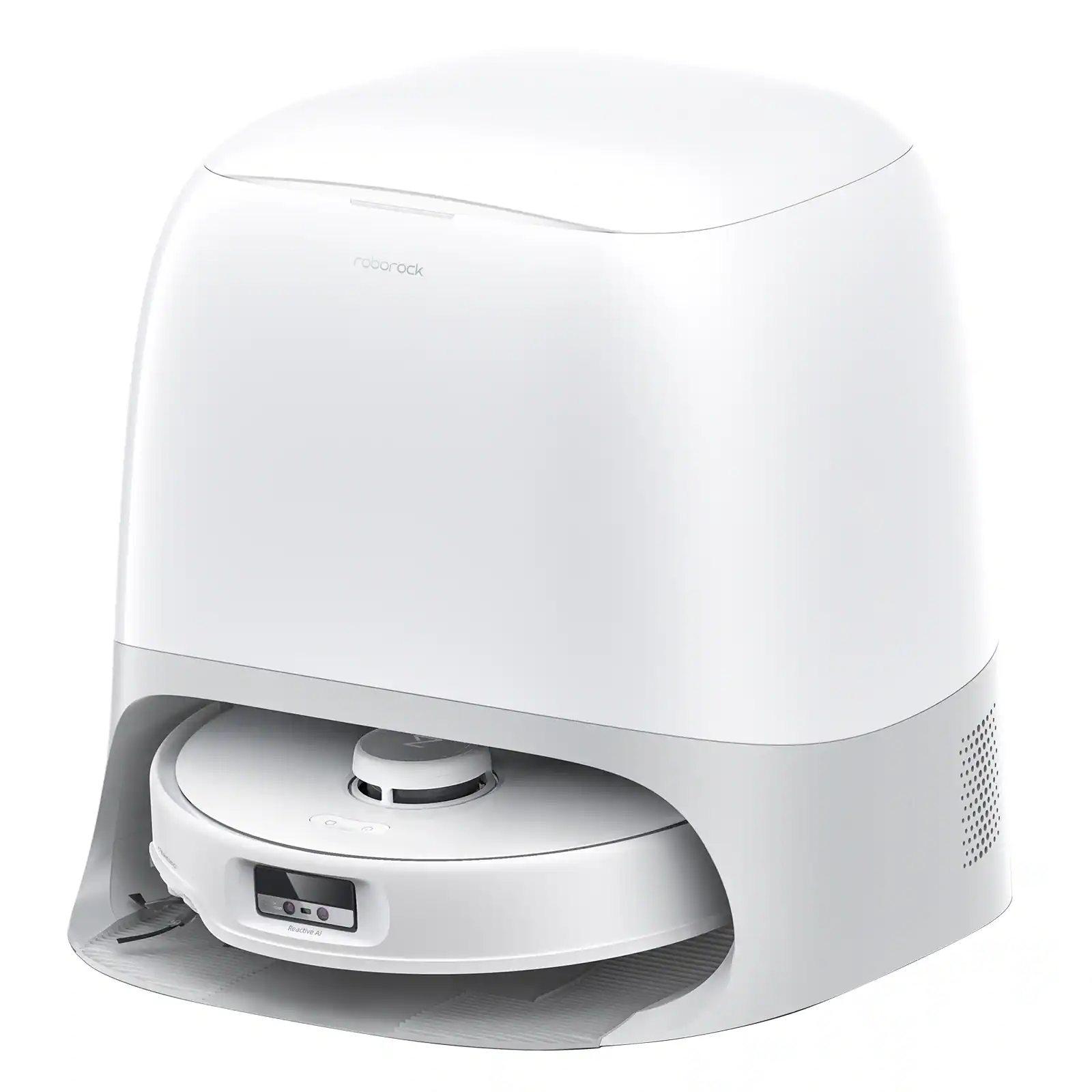 Roborock - Qrevo Curv Wi-Fi Connected Robot Vacuum and Mop with Dual Anti-Tangle System and 18,500 Pa Suction Power - White