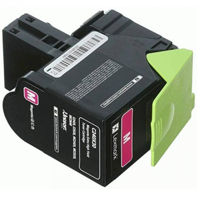Lexmark Magenta Toner Cartridge  
Model: C240X30  
Extra High Yield  
Part Number: C240X30  
Lexmark  
InkSor