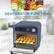 Alt View 13. Elite Gourmet - 10L Digital Air Fryer Oven, 7 Preset Functions - Slate Blue.