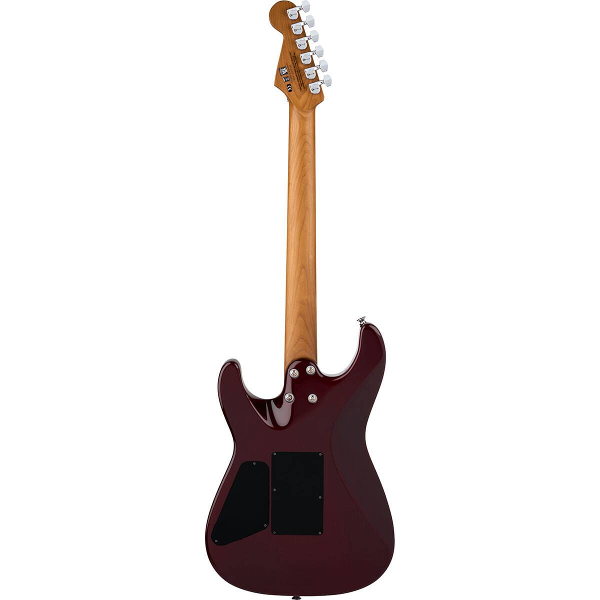 Alt View 1. Charvel - Charvel Pro-Mod Plus Series San Dimas Style 1 HH FR CM Electric Guitar, Sangria Burst.