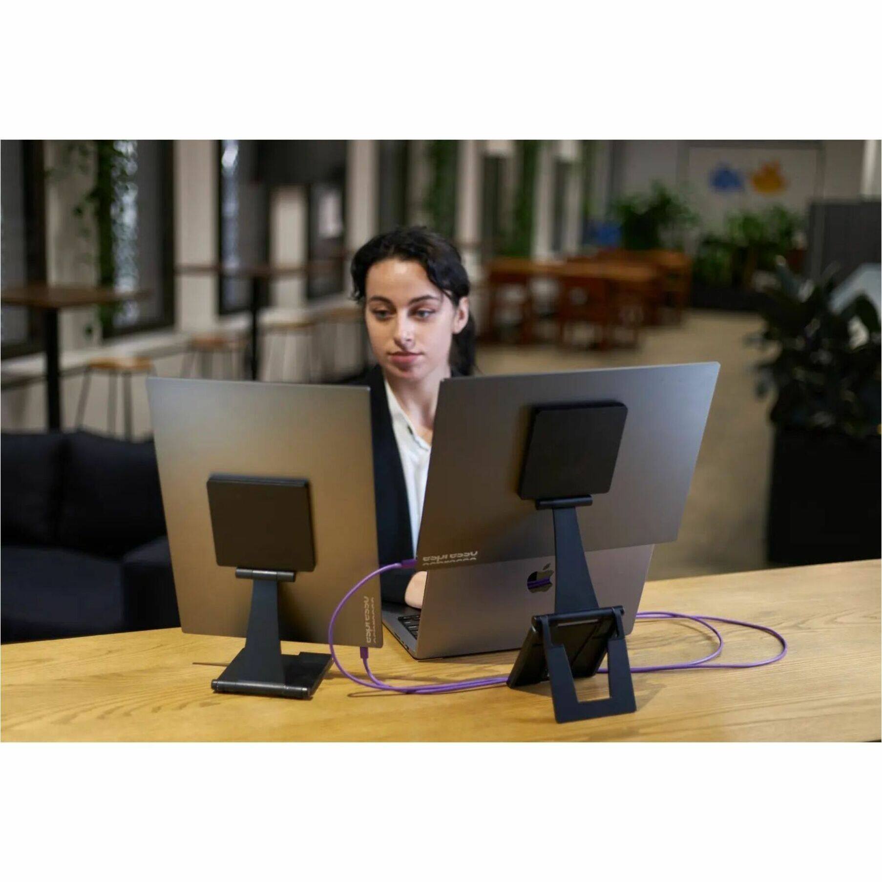 Alt View 20. Espresso Displays - 15.6" LED FHD 60Hz Monitor (VGA, USB, HDMI, DVI) - Black.