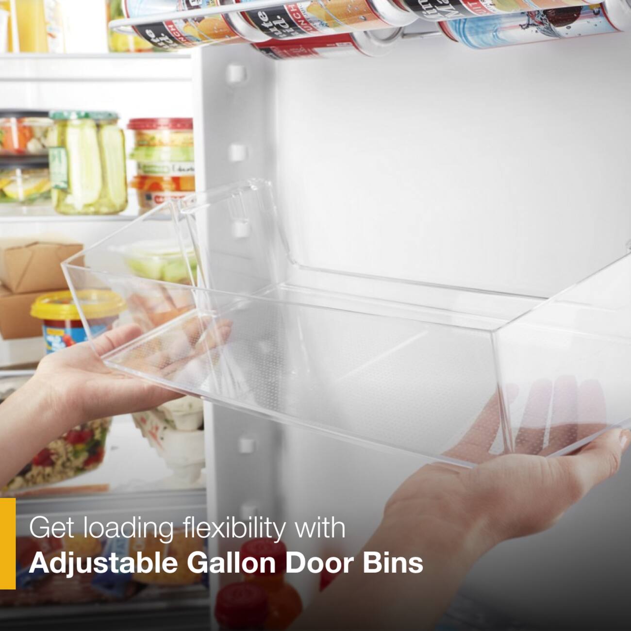 Get loading flexibility with Adjustable Gallon Door Bins