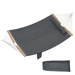 Outsunny - Hammock 2-Person, with Pillow & Pad - Gray