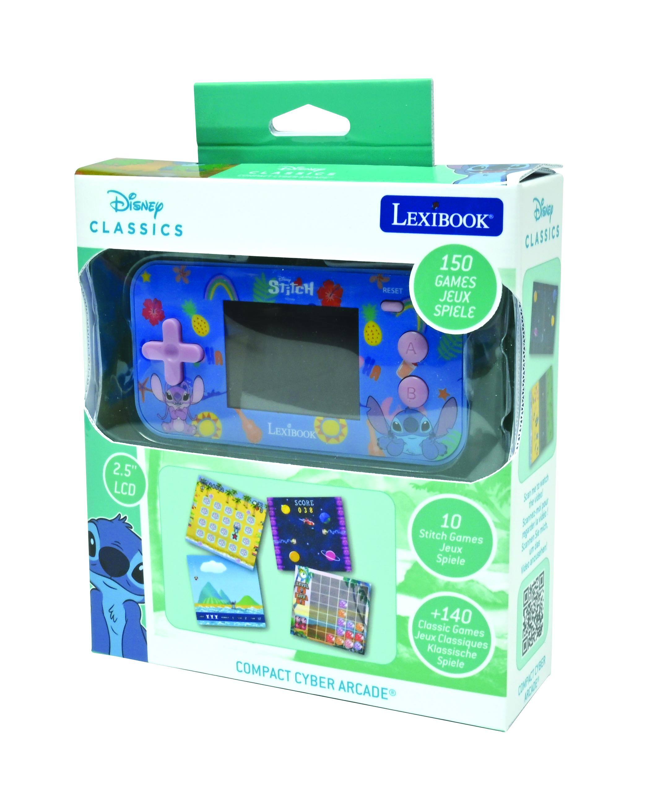 Lexibook Disney Stitch Compact Cyber Arcade Pocket Console with