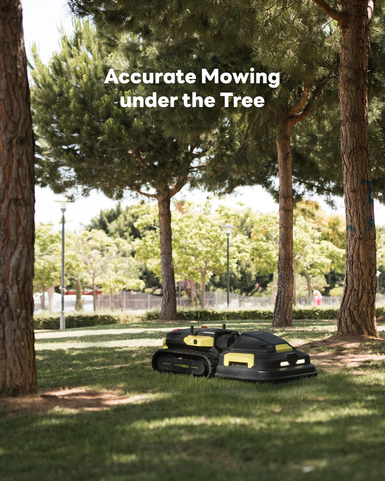 Accurate Mowing under the Tree