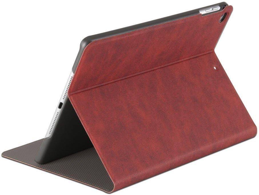 Alt View 1. DuraSafe Cases - iPad mini 4 7.9" 2015 Deer Print Slim Smart Folio with Multi-Angle Stand A1538 A1550 A2133 A2124 A2126 A2125 - Wine.