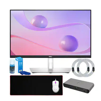 - Dell
- Display Cleaner
- Mouse
- Hub
- Cables