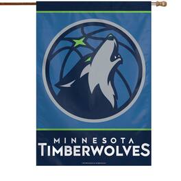 WinCraft - Minnesota Timberwolves 28" x 40" Primary Logo Single-Sided Vertical Banner - Multicolor