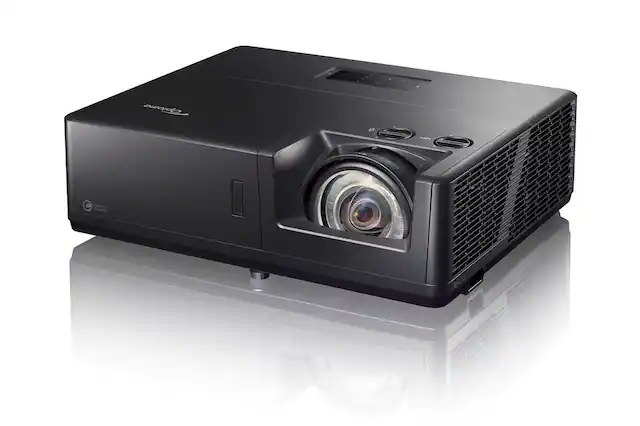 Front. Optoma - Optoma ZK608TST 6000-Lumen UHD 4K Short-Throw Laser DLP Projector - black.