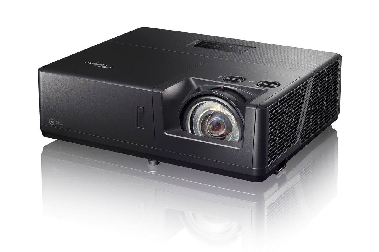 Front. Optoma - Optoma ZK608TST 6000-Lumen UHD 4K Short-Throw Laser DLP Projector - black.
