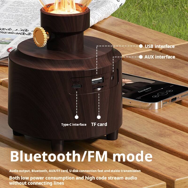 - USB interface
- AUX interface
- Type-C interface
- TF card

Bluetooth/FM mode

Audio output, Bluetooth, AUX/TF card, U disk connection fast and stable transmission

Both low power consumption and high code stream audio without connecting lines