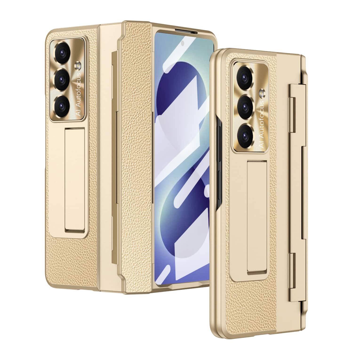 Dteck - Rugged Case for Samsung Galaxy Z Fold8 Ultra with Screen Protector&Stand,Shockproof Hard PC Cover with Hinge Protection - Lightgold price history on PriceWatchPro