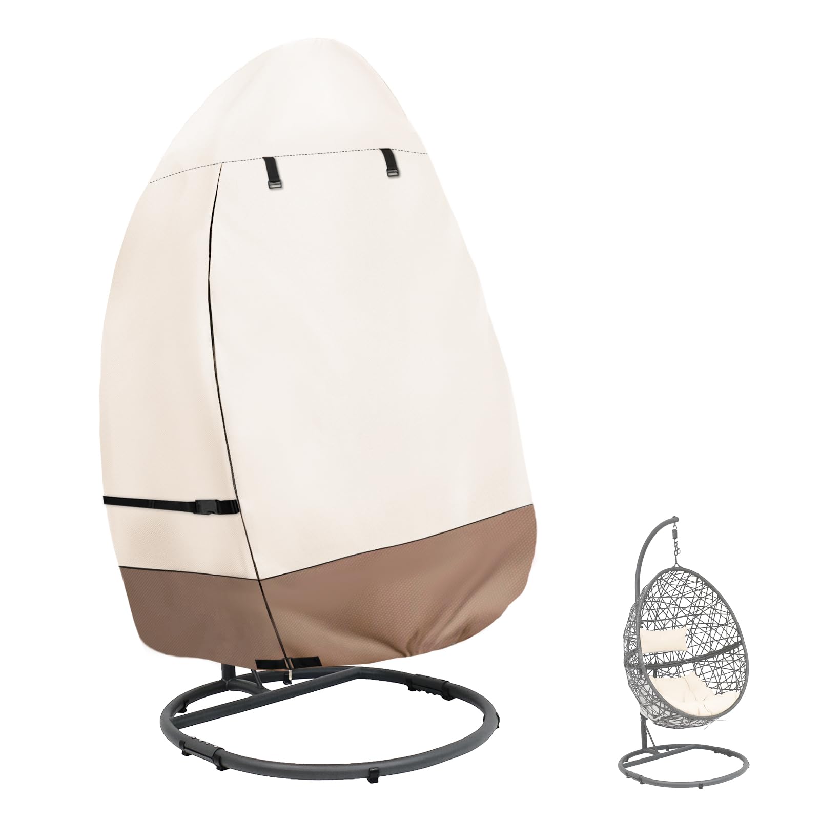 Beige & Brown 45″W x 33″D x 68″H