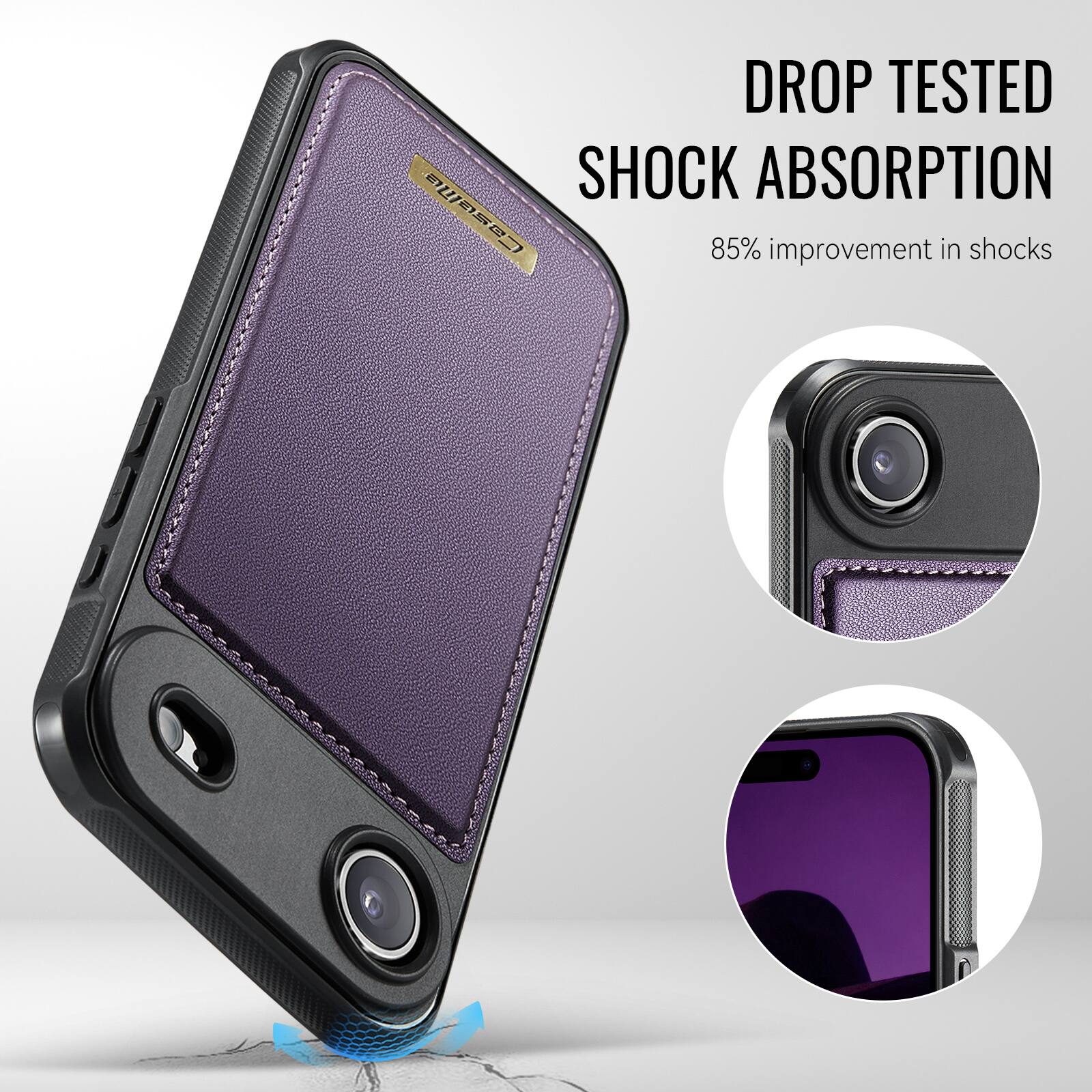 DROP TESTED SHOCK ABSORPTION  
85% improvement in shocks