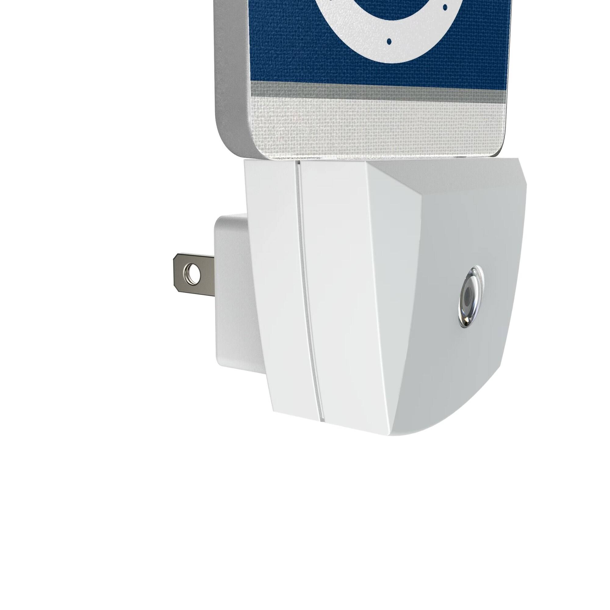 Alt View 2. Keyscaper - Indianapolis Colts Stripe Design Nightlight 2-Pack - Multicolor.