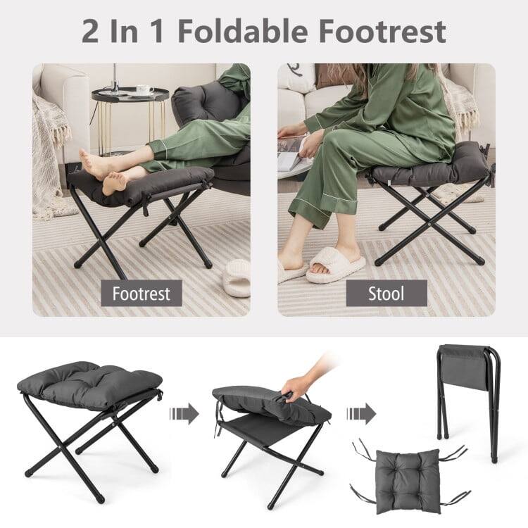 2 In 1 Foldable Footrest

Footrest

Stool