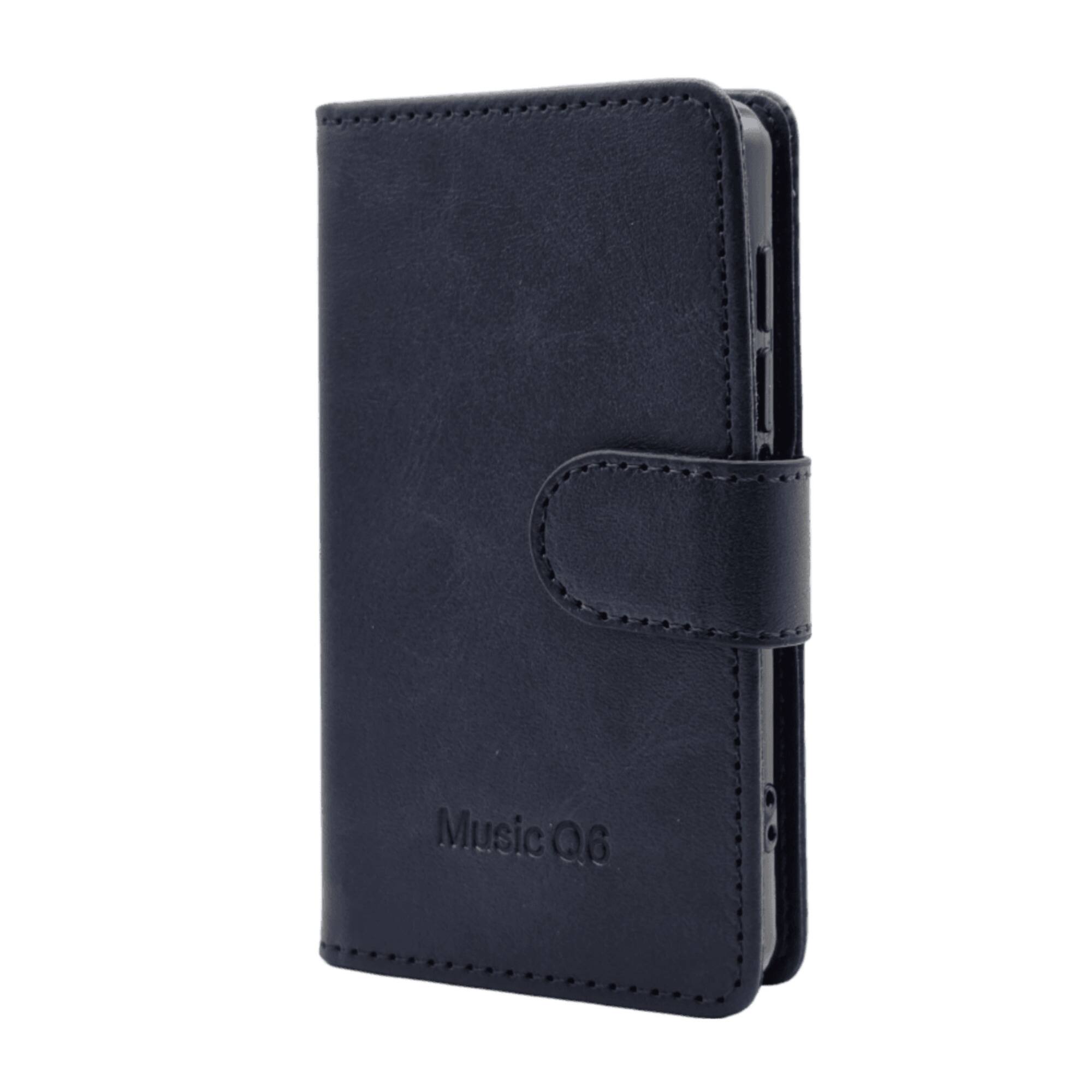 Front. Samvix - Samvix Leather Book Case for Q6 Music Player (Blue).