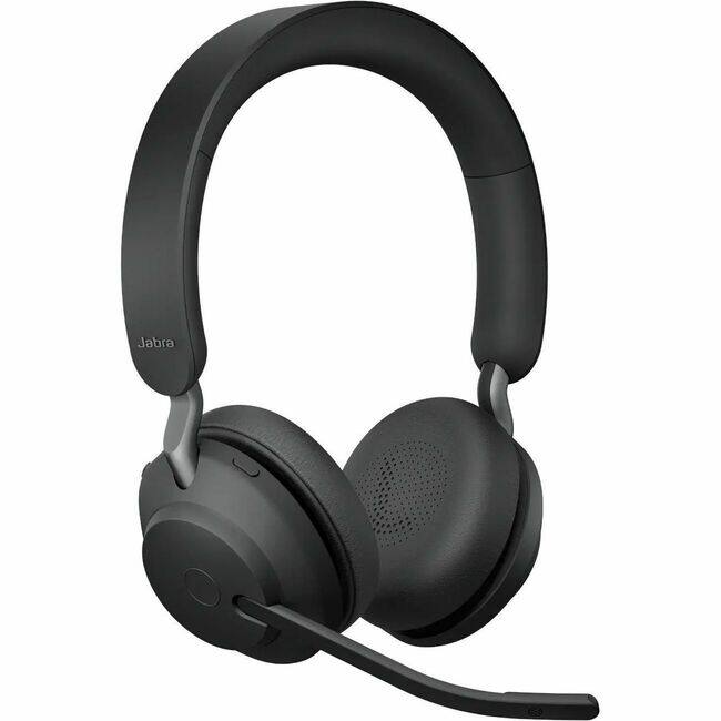 Front. Jabra - Jabra Evolve2 65 Headset - Microsoft Teams Certification - Stereo - Wireless - Bluetooth - 98.4 ft - 20 Hz to 20 kHz - Blue.