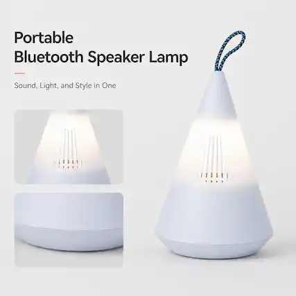 Portable Bluetooth Speaker Lamp - Sound, Light, and Style in One