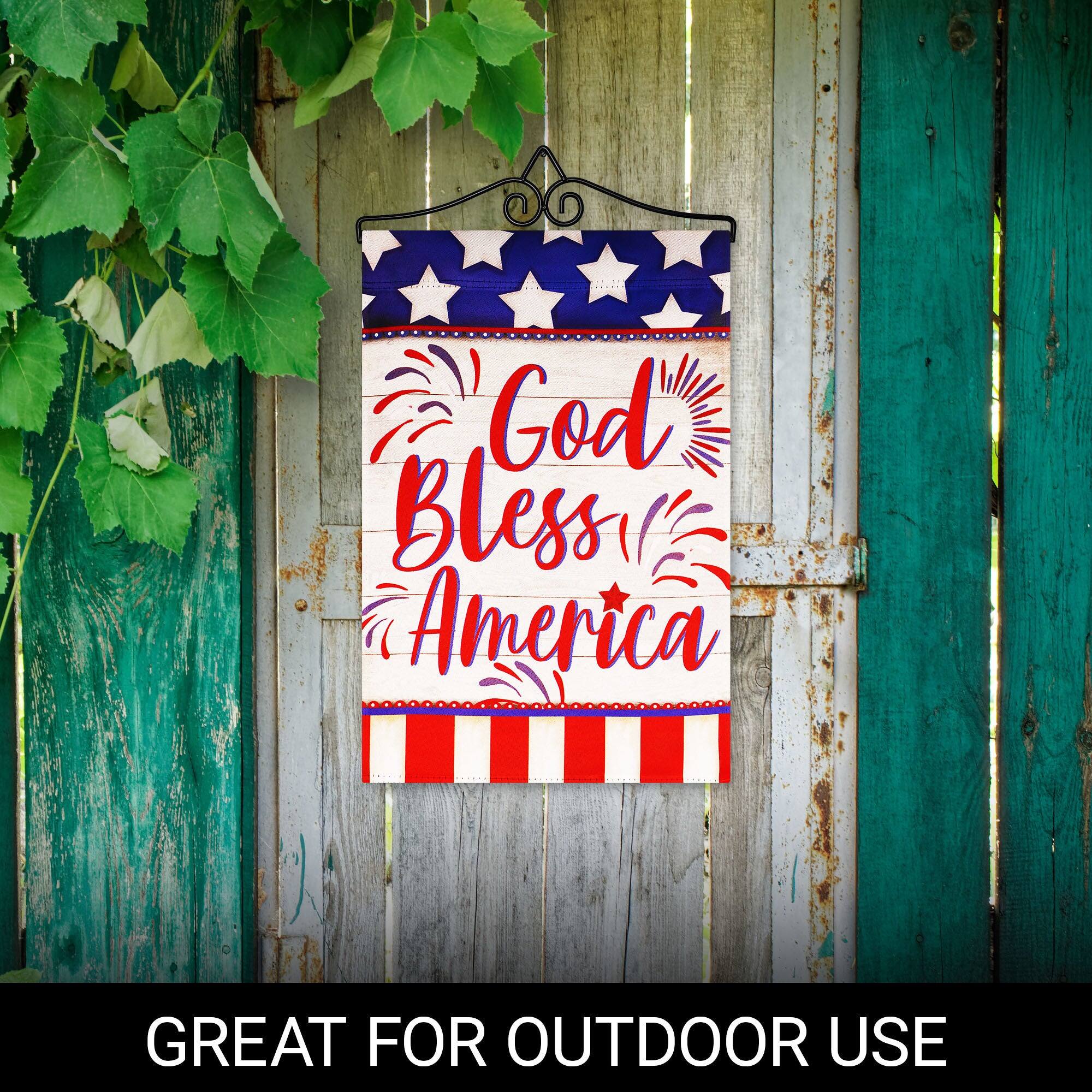 God Bless America  
GREAT FOR OUTDOOR USE