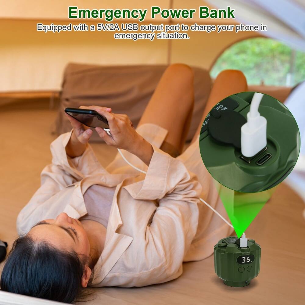 Emergency Power Bank

Equipped with a 5V/2A USB output port to charge your phone in emergency situation.