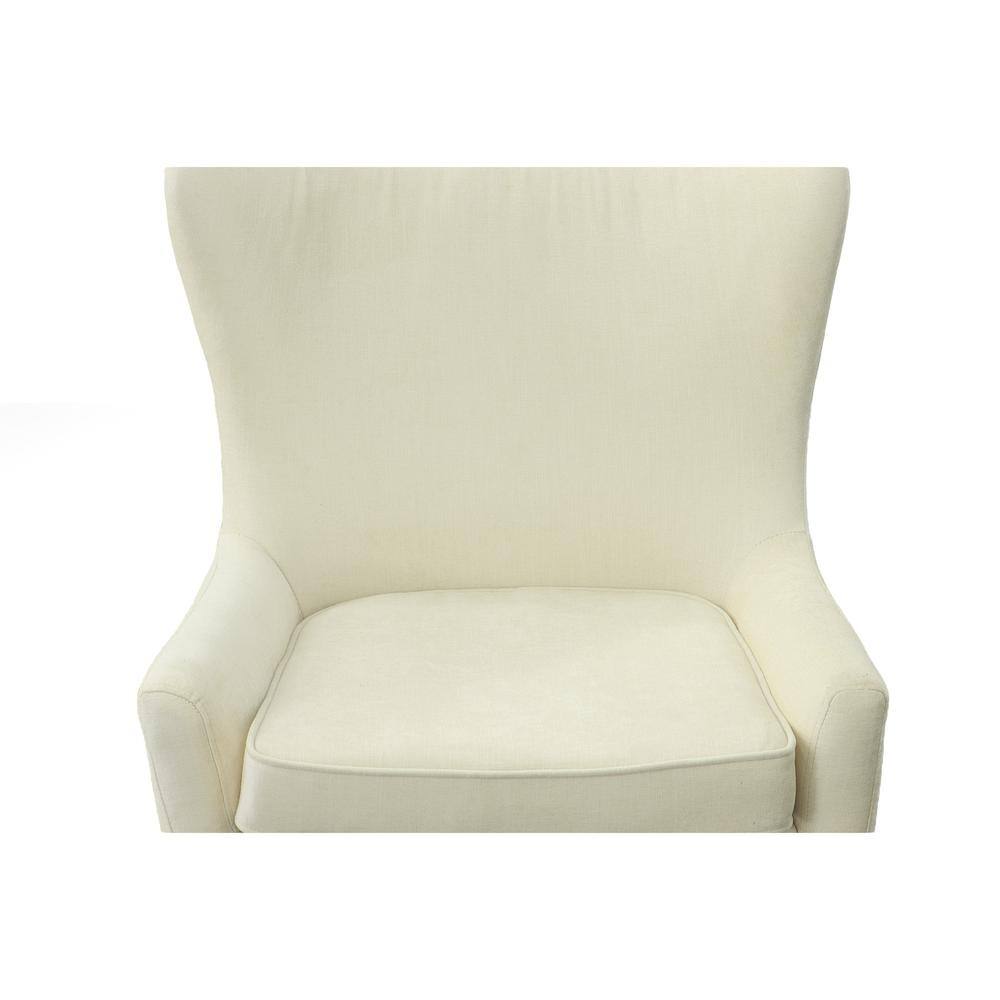 Alt View 3. Carolina Chair & Table - Claudie Wingback Accent Chair - Beige - Beige.