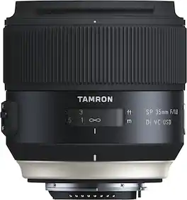Tamron - f/1.8 VC 45mm USD Lens for Nikon - Black, F013N (International Model) - Black
