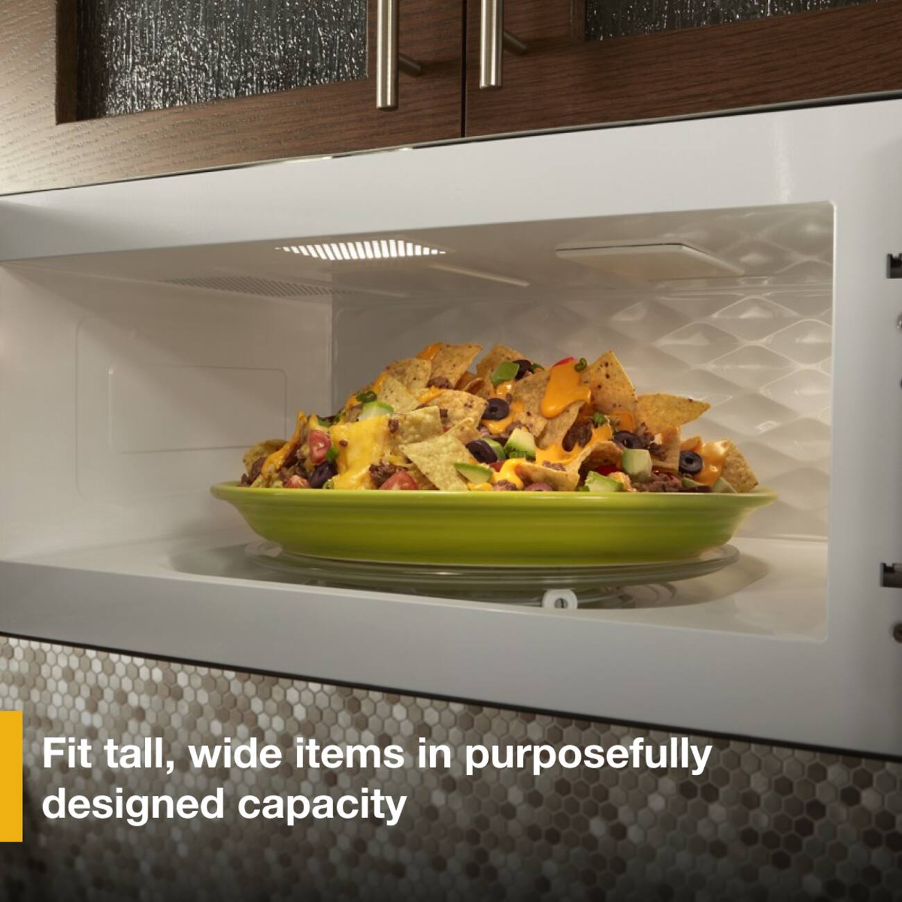 Fit tall, wide items in purposefully designed capacity